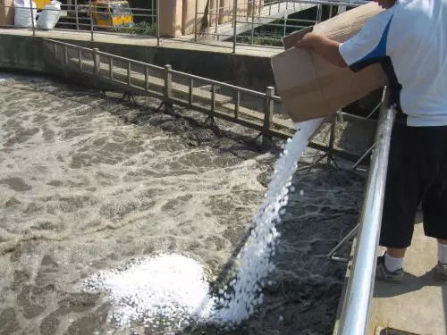 Tratamento de águas residuais branco do filtro da lagoa da cama K3 movente 3